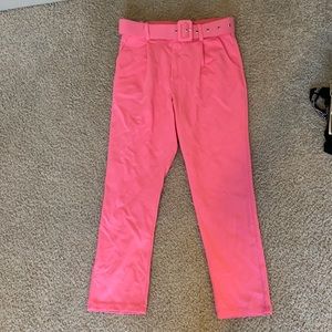 Hot pink pants